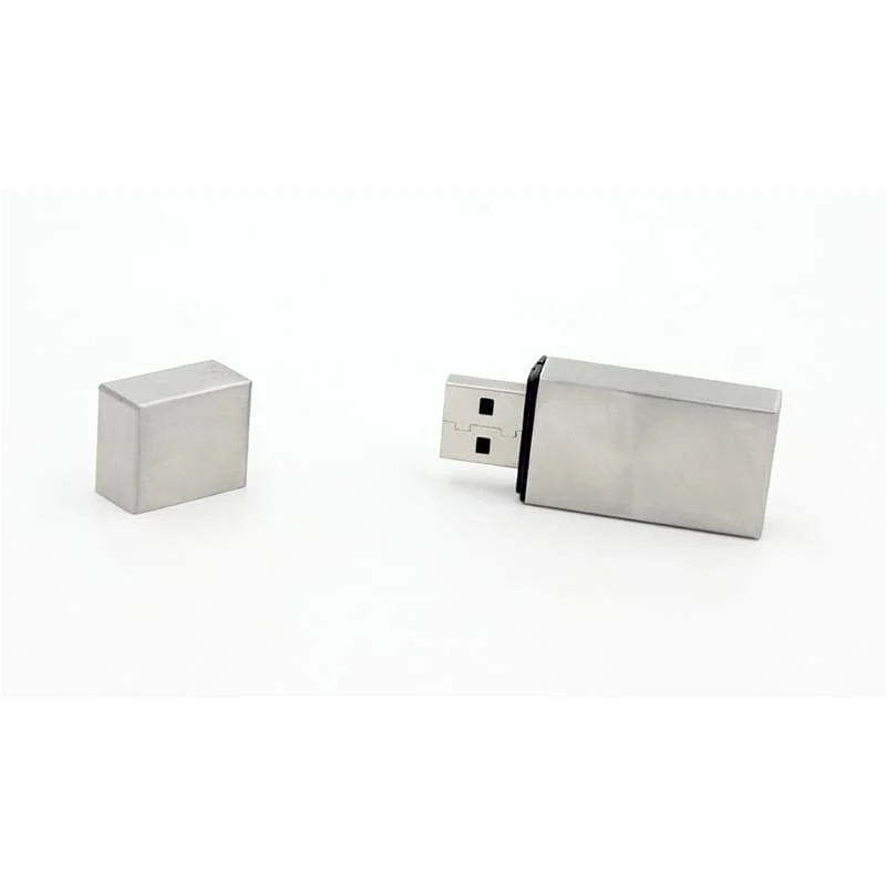 big square metal usb flash drive